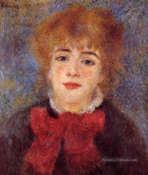  noir tableau - portrait de jeanne samary Pierre Auguste Renoir